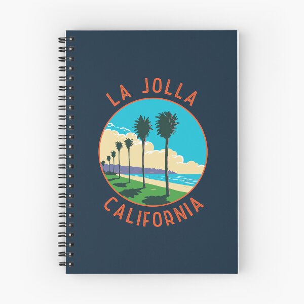 Item preview, La Jolla California Retro Distressed Circle designed and sold by KrisSidDesigns.