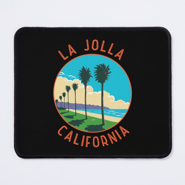 Item preview, La Jolla California Retro Distressed Circle designed and sold by KrisSidDesigns.