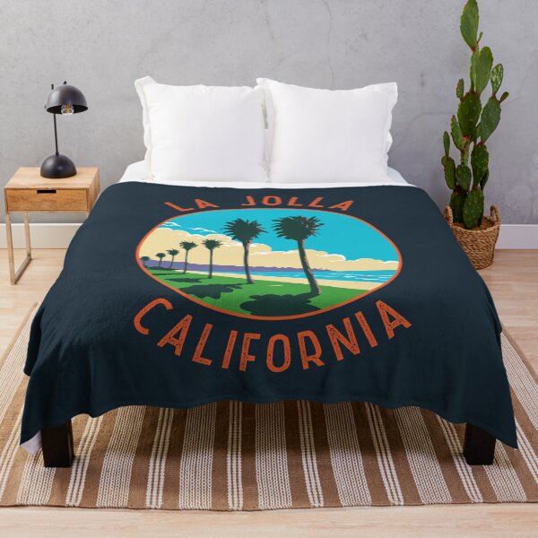 Item preview, La Jolla California Retro Distressed Circle designed and sold by KrisSidDesigns.