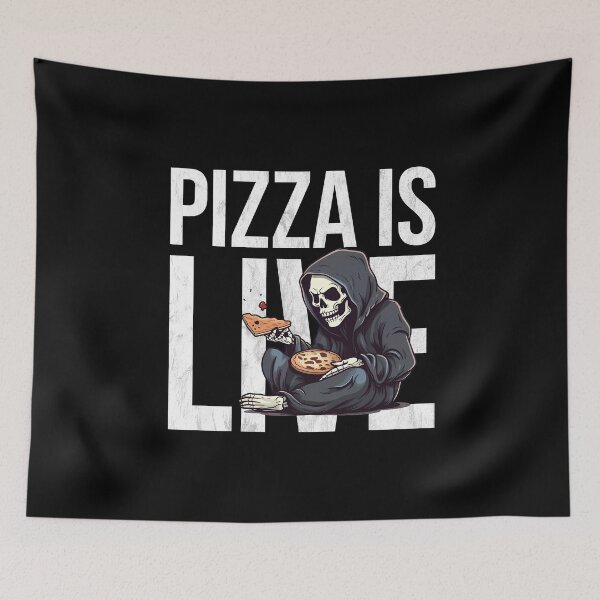 Artikelvorschau, Pizza ist Leben - Sensenmann Pizza entworfen und verkauft von titanosdesign.
