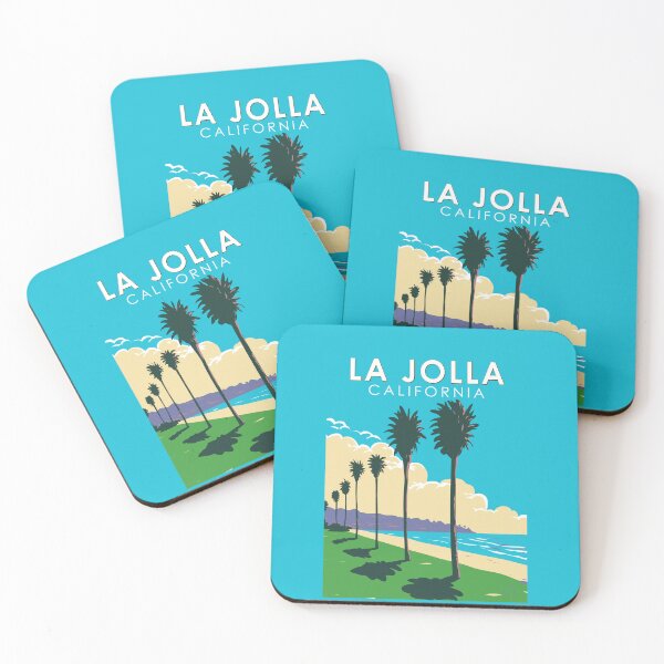 Item preview, La Jolla California Travel Art Vintage designed and sold by KrisSidDesigns.