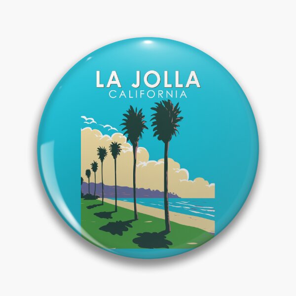 Item preview, La Jolla California Travel Art Vintage designed and sold by KrisSidDesigns.