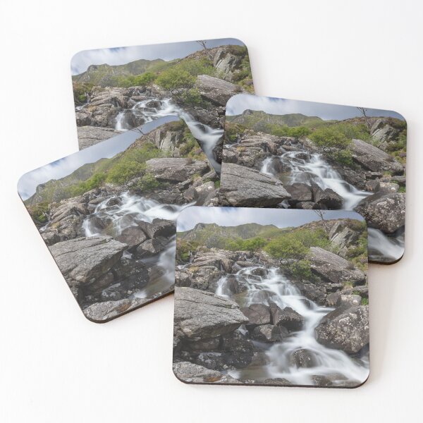 Item preview, Waterfall in Glyderau Mountains of Snowdonia, North Wales designed and sold by EDHPhotography.