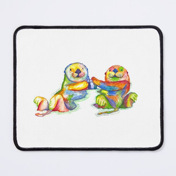 Item preview, Colorful Water Color Otter Friends designed and sold by dvlasak47.