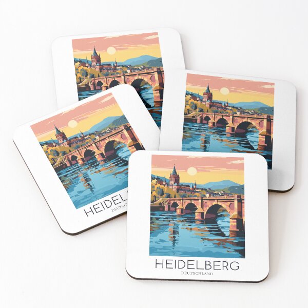 Item preview, A Pop Art Travel Print of Heidelberg - Germany designed and sold by StudioRedKoala.