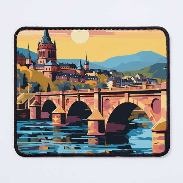 Item preview, A Pop Art Travel Print of Heidelberg - Germany designed and sold by StudioRedKoala.