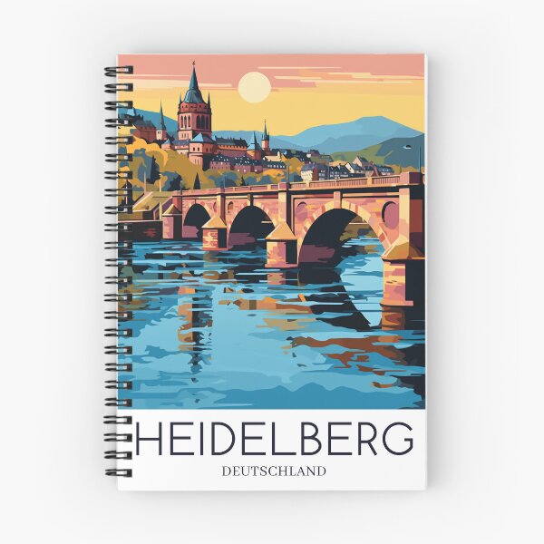 Artikelvorschau, Ein Pop-Art-Reisedruck von Heidelberg – Deutschland entworfen und verkauft von StudioRedKoala.