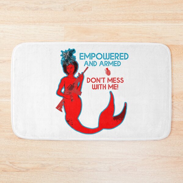 Item preview, Mermaid art -Empowered and armed, don't mess with me! designed and sold by obedtheartist.