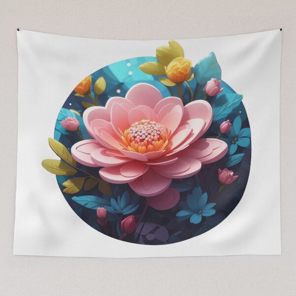 Item preview, Enchanting 3D Vector Flower Sticker: Cinematic Charm and Fantasy Art Delight(56) designed and sold by WASjourney.