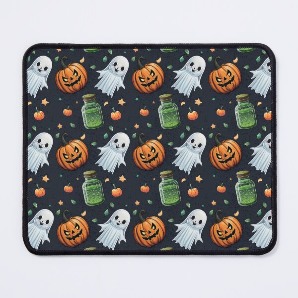 Item preview, Unique Halloween Cute Ghost And Pumpkin Pattern designed and sold by ToonPix.
