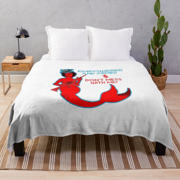 Item preview, Mermaid art - Empowered and armed, don't mess with me! designed and sold by obedtheartist.