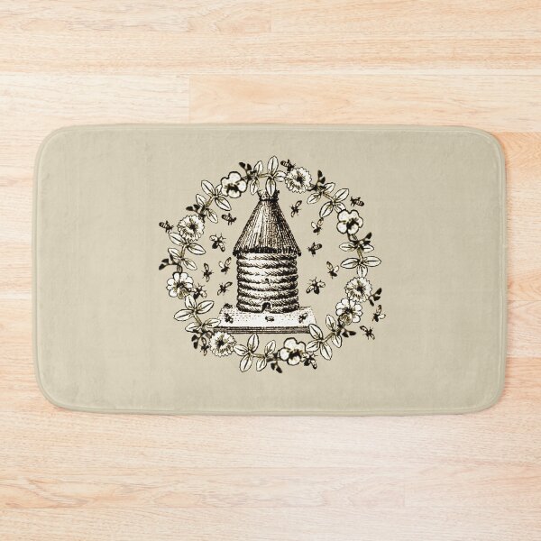 Item preview, Bee Hive with Flowers  designed and sold by JoniandCo.