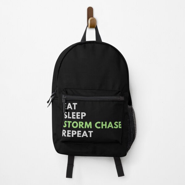 Item preview, Eat Sleep Storm Chase Repeat/ white & green text designed and sold by ColordCreations.