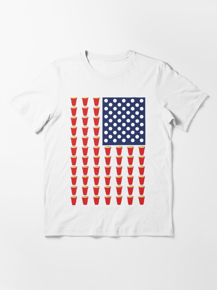 beer pong flag shirt