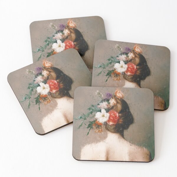 Item preview, Woman with flowers in her hair designed and sold by larissagracef.