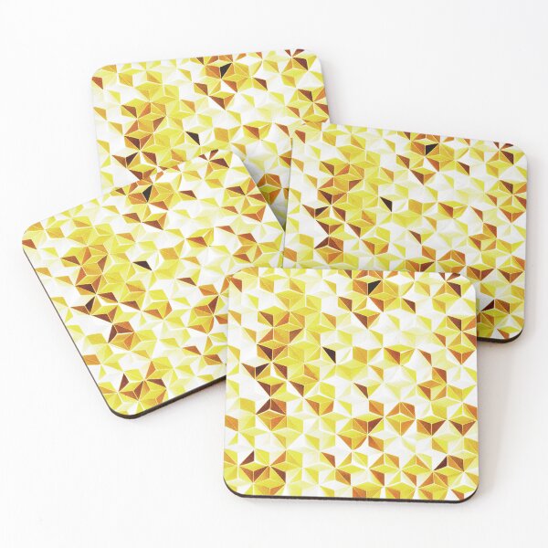 Item preview, Diamond cut off pattern in yellow colour designed and sold by AlfredSSikula.