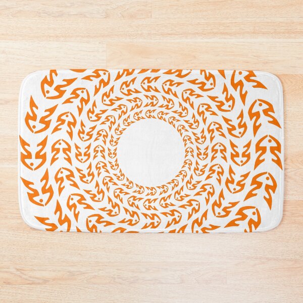 Item preview, FISH. CIRCLE SHOAL. PATTERN. ORANGE. designed and sold by 5hertz.