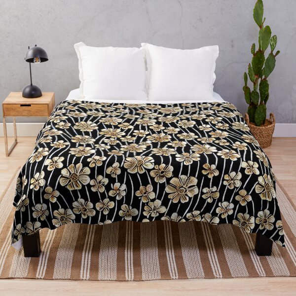 Artikelvorschau, Goldblumen entworfen und verkauft von Poetic Patterns Studio.