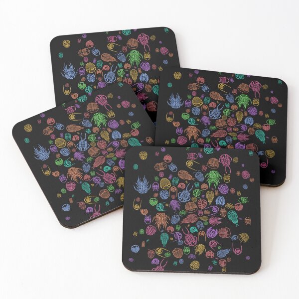 Item preview, Trilobite Pattern (oval, rainbow/multicolour & black) designed and sold by EmiliaMoscovich.