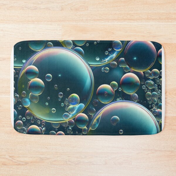 Item preview, 400dpi blue water bubbles inspired pattern designed and sold by AlfredSSikula.