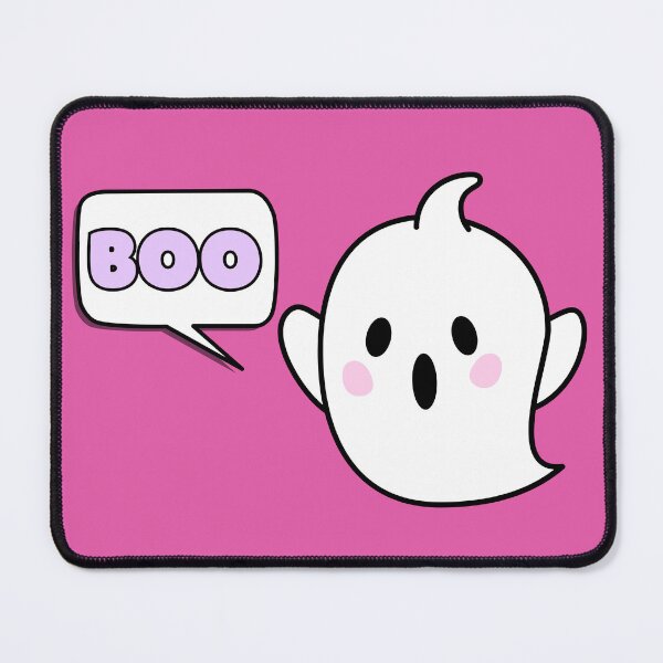 Item preview, Cute Ghost Says Boo Halloween Pink designed and sold by Sunshine-Dreams.