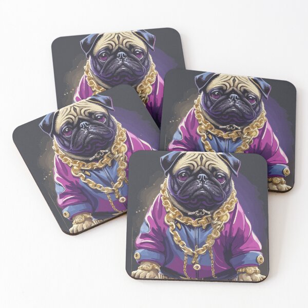 Item preview, Pug Thug Rapper designed and sold by GISMOPOP.