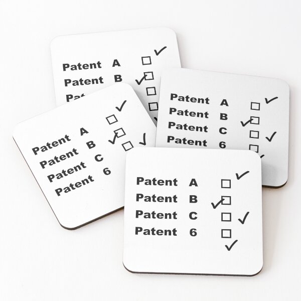 Item preview, Patents A, B, C and 6 designed and sold by RosArt100.