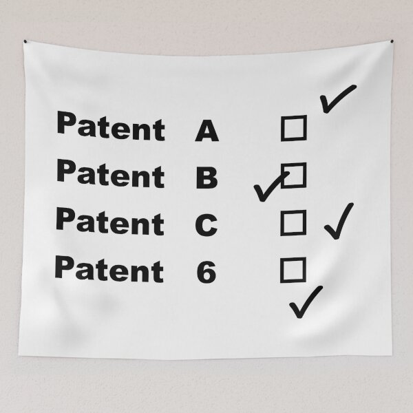 Item preview, Patents A, B, C and 6 designed and sold by RosArt100.