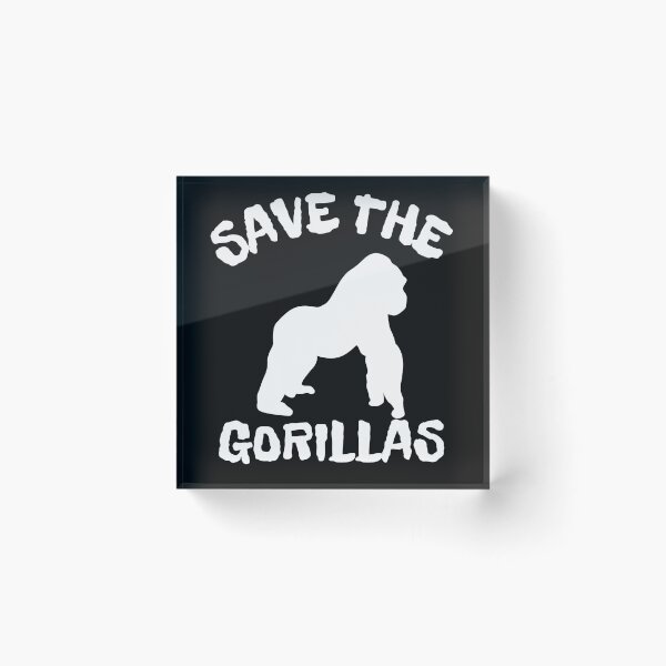 Item preview, save the gorillas designed and sold by WickyWildLife.