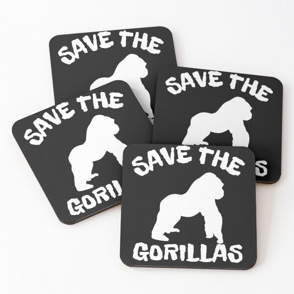 Item preview, save the gorillas designed and sold by WickyWildLife.