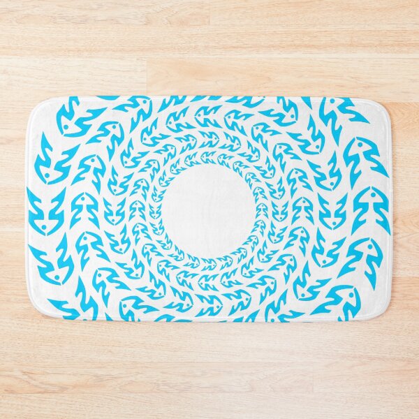 Item preview, FISH. CIRCLE SHOAL. PATTERN. BLUE. designed and sold by 5hertz.