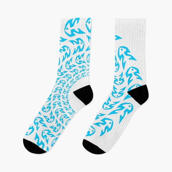 Item preview, FISH. CIRCLE SHOAL. PATTERN. BLUE.  designed and sold by 5hertz.
