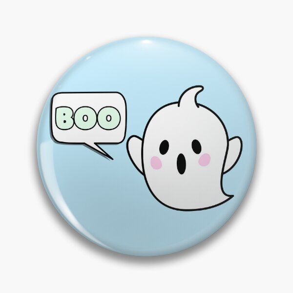 Item preview, Cute Ghost Says Boo Halloween Blue designed and sold by Sunshine-Dreams.