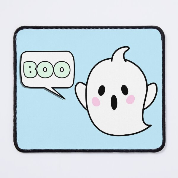 Item preview, Cute Ghost Says Boo Halloween Blue designed and sold by Sunshine-Dreams.
