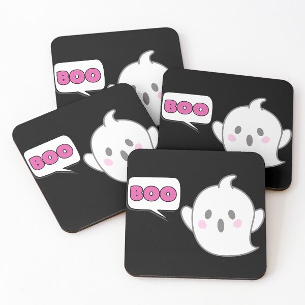 Item preview, Cute Ghost Says Boo Halloween Black designed and sold by Sunshine-Dreams.