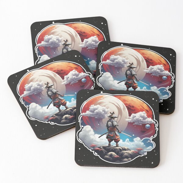 Item preview, Samurai in space contemplating designed and sold by BubblyOcean.