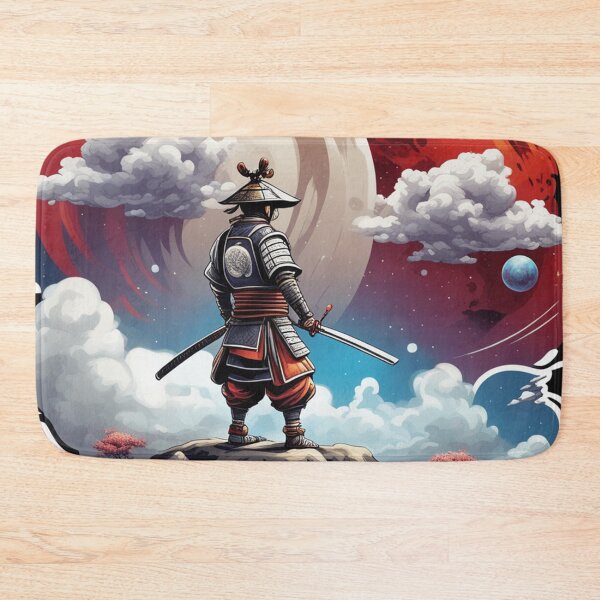 Item preview, Samurai in space contemplating designed and sold by BubblyOcean.