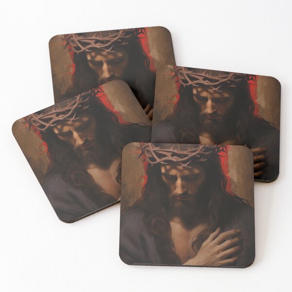 Item preview, Jesus with Crown of Thorns Oil Painting Wall Art designed and sold by AIPICCRAFT.