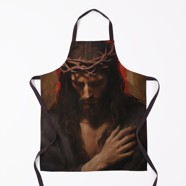 Item preview, Jesus with Crown of Thorns Oil Painting Wall Art designed and sold by AIPICCRAFT.