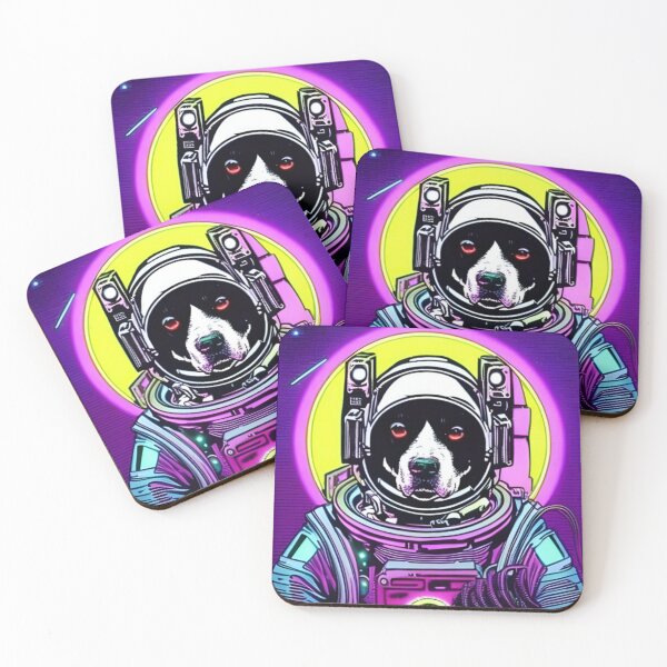 Item preview, Astronaut Dog In Cyberpunk Universe designed and sold by KalipsoArt.