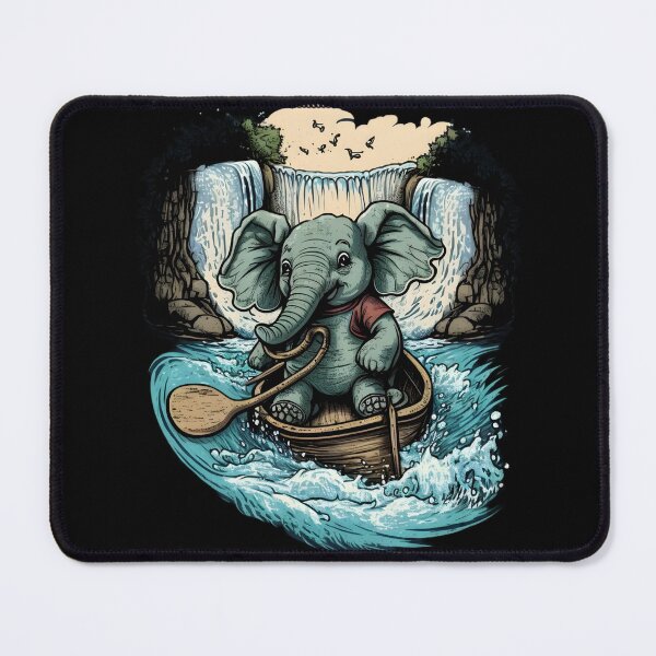 Item preview, Elephant canoeing designed and sold by SidTastic .