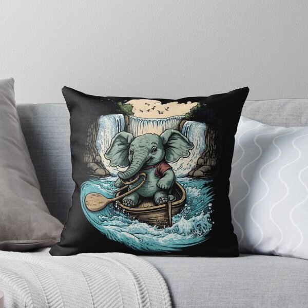 Item preview, Elephant canoeing  designed and sold by SidTastic .