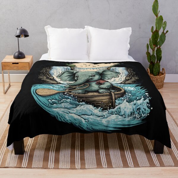 Item preview, Elephant canoeing designed and sold by SidTastic .