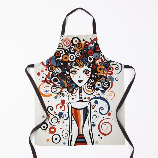 Item preview, Una chica rizada fashionista designed and sold by WallWhimsyWorks.