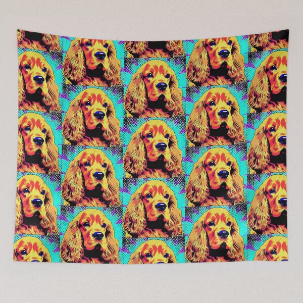 Item preview, Golden Spaniel Pop Art designed and sold by FunnehGacha.