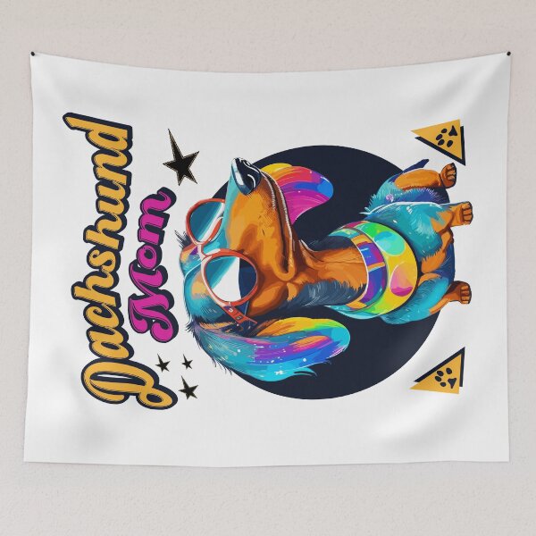 Item preview, Dachshund Dog Mom Retro designed and sold by Hic21.