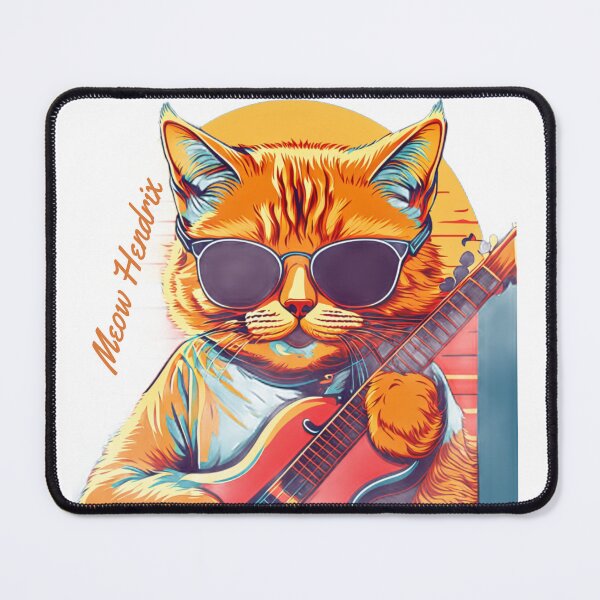 Item preview, Musician Cat Meow Hendrix designed and sold by KoalaArtStudio.