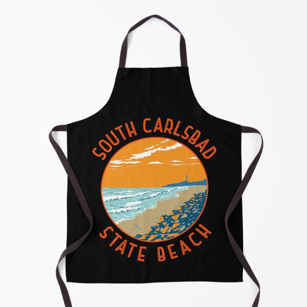 Item preview, South Carlsbad State Beach Retro Distressed Circle designed and sold by KrisSidDesigns.