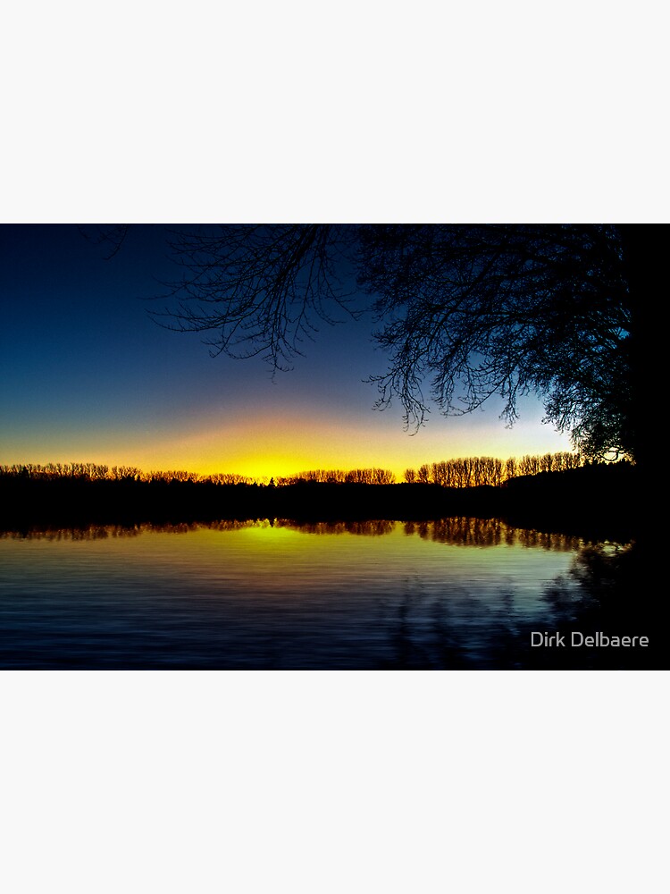 sunset reflection by Delbaere