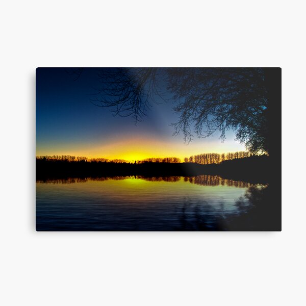 sunset reflection Metal Print